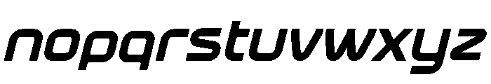 Practive Bold Oblique Font LOWERCASE
