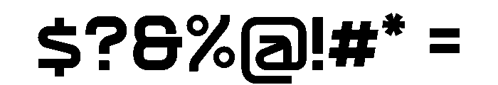 Practive Bold Font OTHER CHARS