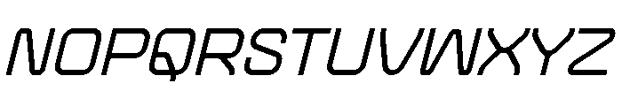Practive Oblique Font UPPERCASE