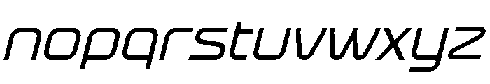 Practive Oblique Font LOWERCASE