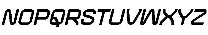 Practive Semibold Oblique Font UPPERCASE