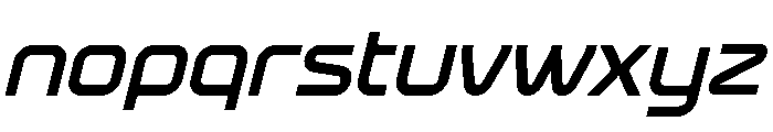 Practive Semibold Oblique Font LOWERCASE