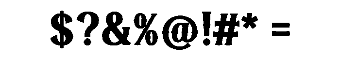 Prairie Forge Font OTHER CHARS