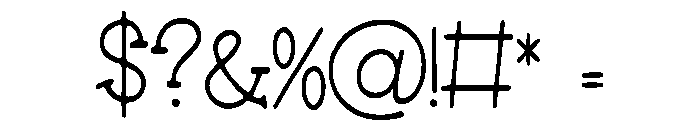 Prairie_Smoke Font OTHER CHARS