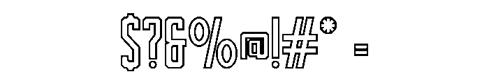 Prayer Outline Regular Font OTHER CHARS