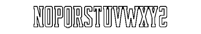 Prayer Outline Regular Font UPPERCASE