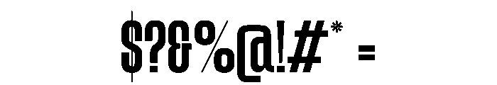 Precision Regular Font OTHER CHARS