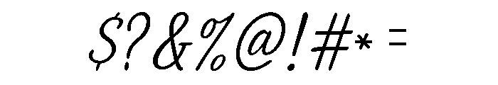 Premium Handwriting Font OTHER CHARS