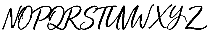 Premium Handwriting Font UPPERCASE