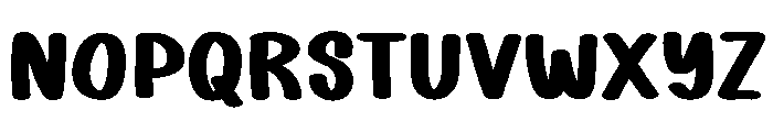 Preppy Bubbly Font UPPERCASE