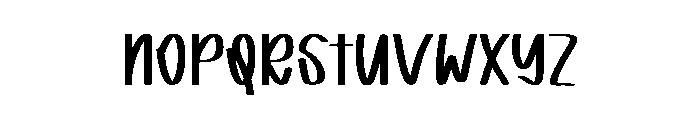 Preppy Cheer Font LOWERCASE