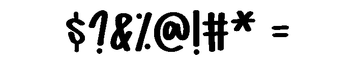 Preppy Chunky Font OTHER CHARS