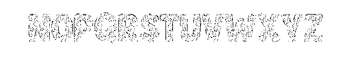 Preppy Coquette black Font UPPERCASE
