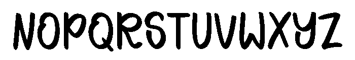 Preppy Cutie Font UPPERCASE