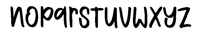 Preppy Cutie Font LOWERCASE