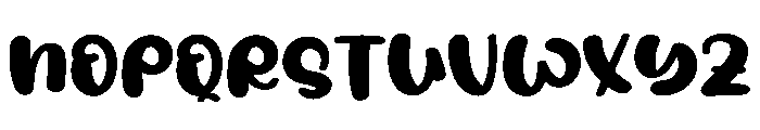 Preppy Display Font LOWERCASE