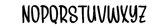 Preppy Easter Font LOWERCASE