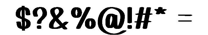 Preppy Funky Font OTHER CHARS