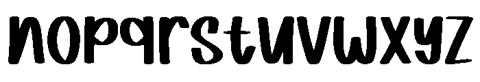 Preppy Funky Font LOWERCASE