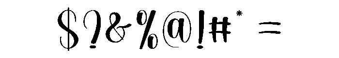 Preppy Halloween Font OTHER CHARS