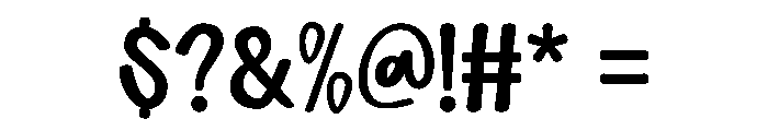 Preppy Hunky Regular Font OTHER CHARS