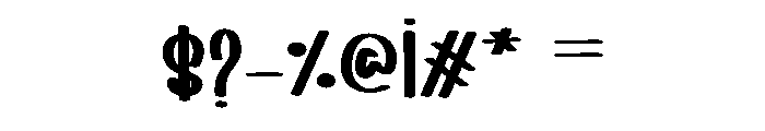 Preppy Hunky Font OTHER CHARS