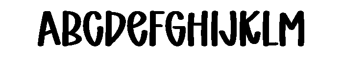Preppy Hunky Font UPPERCASE