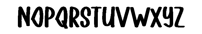 Preppy Hunky Font LOWERCASE