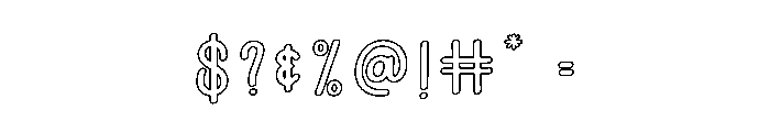 Preppy Monster Font OTHER CHARS