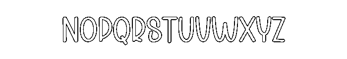 Preppy Monster Font LOWERCASE