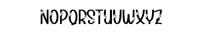 Preppy Spooky Font LOWERCASE