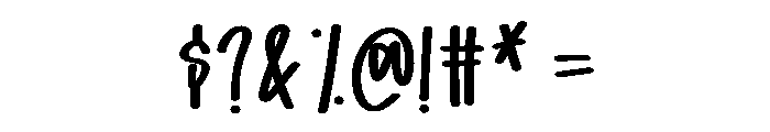 Preppy Writing Font OTHER CHARS