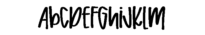 Preppy Writing Font UPPERCASE