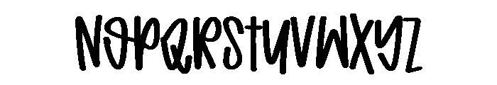 Preppy Writing Font LOWERCASE