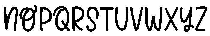 Preppy berry Font UPPERCASE