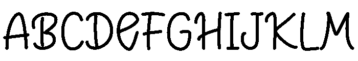 Preppy cool Font UPPERCASE