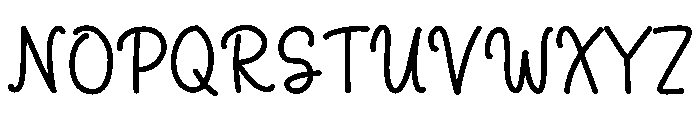 Preppy cool Font UPPERCASE