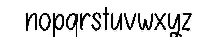 Preppy cool Font LOWERCASE