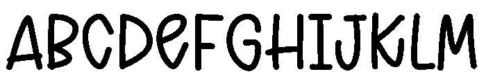 Preppy cute Font UPPERCASE