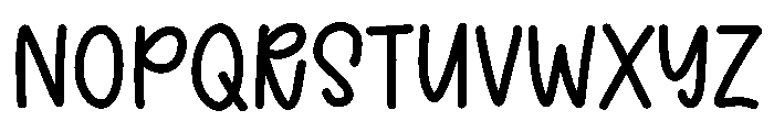 Preppy cute Font UPPERCASE