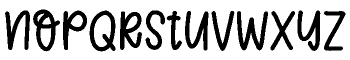 Preppy cute Font LOWERCASE