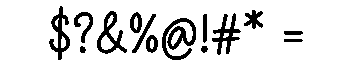 Preppy sweet Font OTHER CHARS