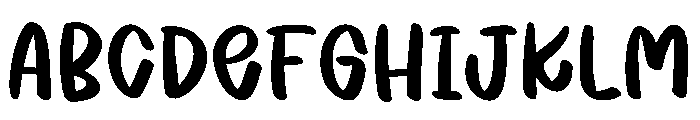 Preppy sweet Font UPPERCASE