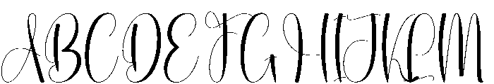 Preppy Font UPPERCASE