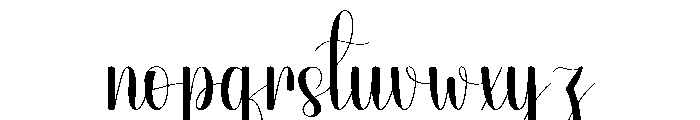 Preppy Font LOWERCASE
