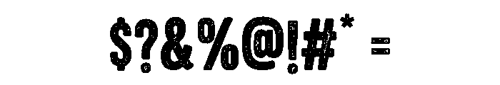 Pressed Supply Font OTHER CHARS