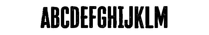 Pressed Supply Font UPPERCASE