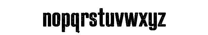 Pressed Supply Font LOWERCASE