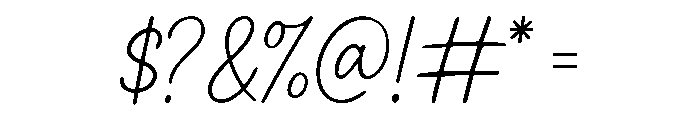 Prestige Signature Font OTHER CHARS