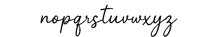 Prestige Signature Font LOWERCASE